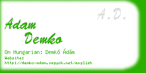 adam demko business card