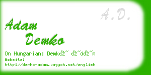 adam demko business card